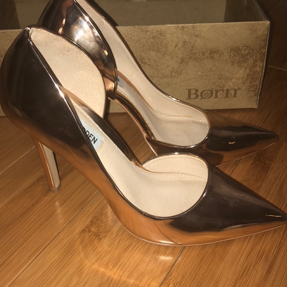 Steve Madden Rose gold stiletto 7 wmns